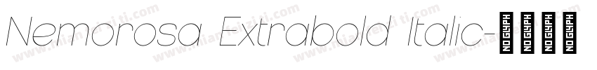 Nemorosa Extrabold Italic字体转换